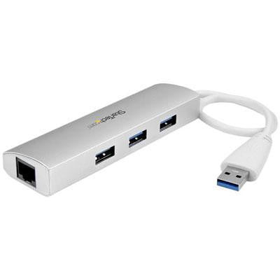 Startech Add Three Usb 3.0 Ports (5gbps) And A Gbe Port To Your Macbook Using This Silver