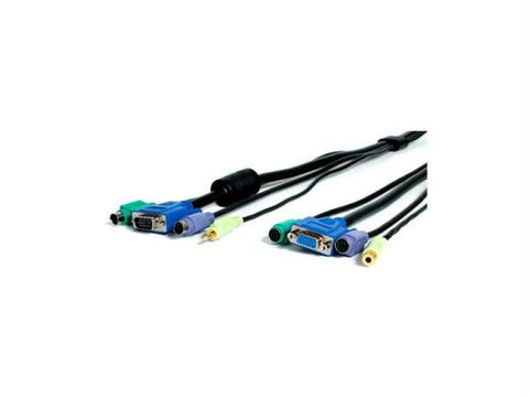 Startech 15 Ft Black 3-in-1 Ps-2 Kvm Extension Cable