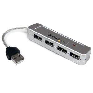 Startech Provides 4 External Usb 2.0 Ports In A Compact And Portable Form Factor - Usb 2.
