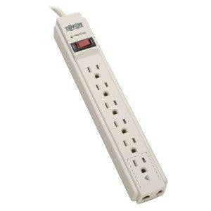 Tripp Lite Tripp Lite Surge Protector Strip 120v 6 Outlet Rj11 4ft Cord 790 Joule