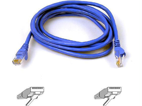 Belkin Components 3ft Cat6 Snagless Patch Cable, Utp, Blue Pvc Jacket, 23awg, 50 Micron, Gold Plat